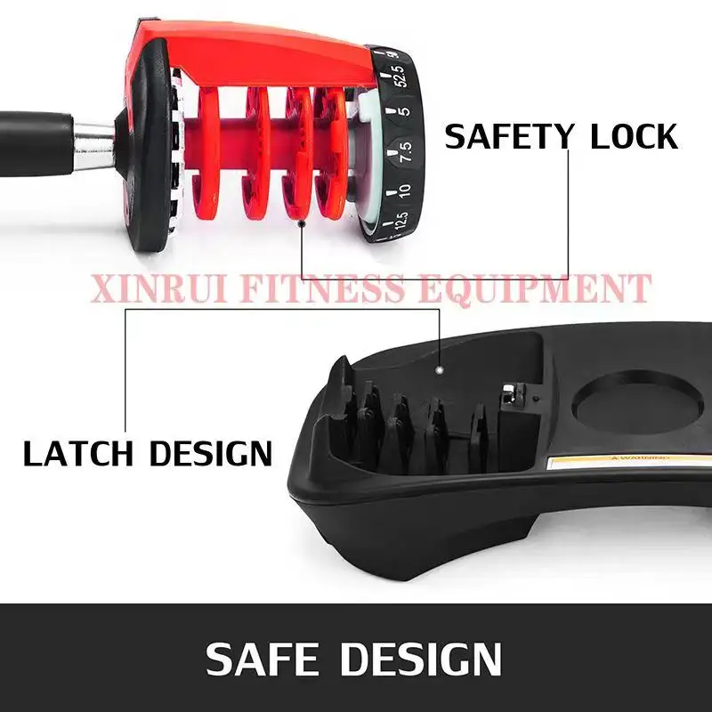 24kg Adjustable  Dumbbell Commercial Home Fitness Equipment