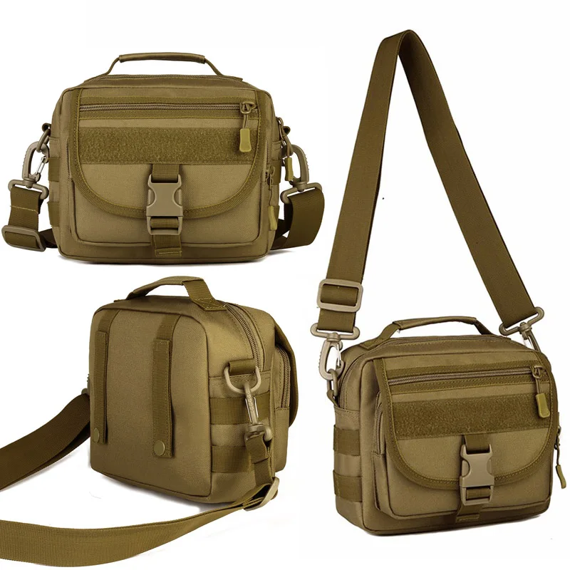 Waterproof Tactical small hand bag Sling Shoulder messenger bag Multi-use Molle High Capacity Waist Bag