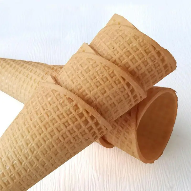 200 large sized DIY food wholesale snacks biscuit snack accessories flat mouth ice cream crispy egg cones ice cream cones