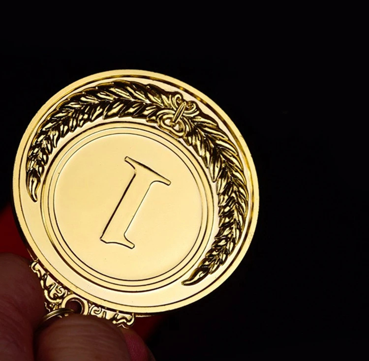 Custom Factory blank football soccer trophy medals plaques gold silver bronze one two three medal sport metal medals with ribbon