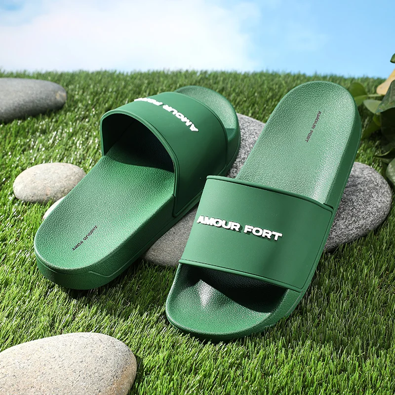 Men Slides Dropshipping Fluffy Foam Eva Anti Slip Silicon 2022 Summer House Cloudy Cute Cartoon Adult Premium Slippers