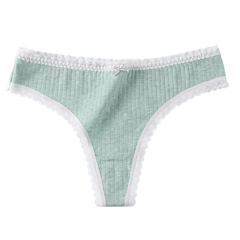 Sexy  Ladies  comfortable Briefs   Womens  Sexy Cotton Lace Thong Women Lace Low Waist Panties