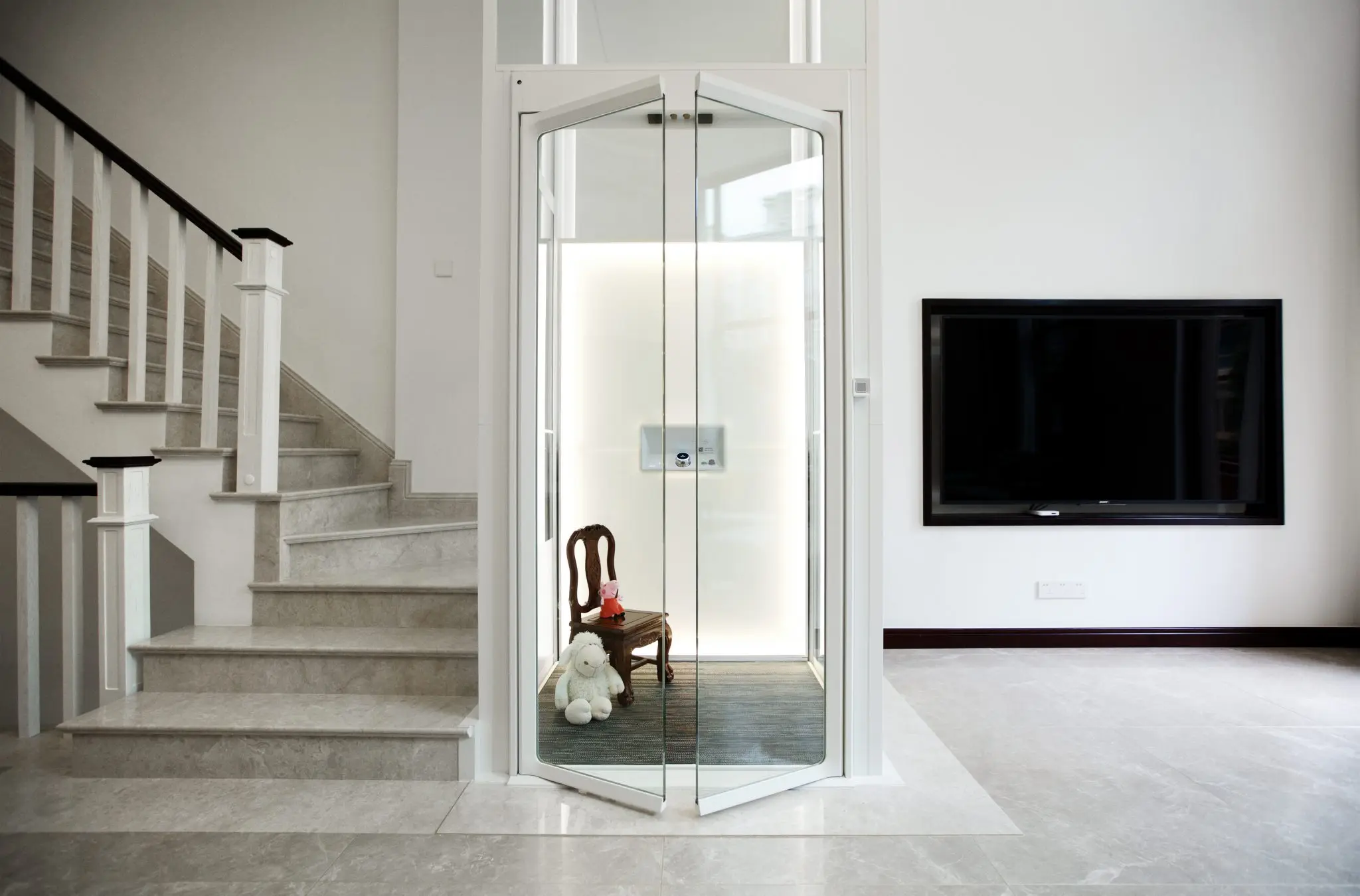 Mini house elevator residential lift 2-3 person home outdoor elevator small home hydraulic elevator