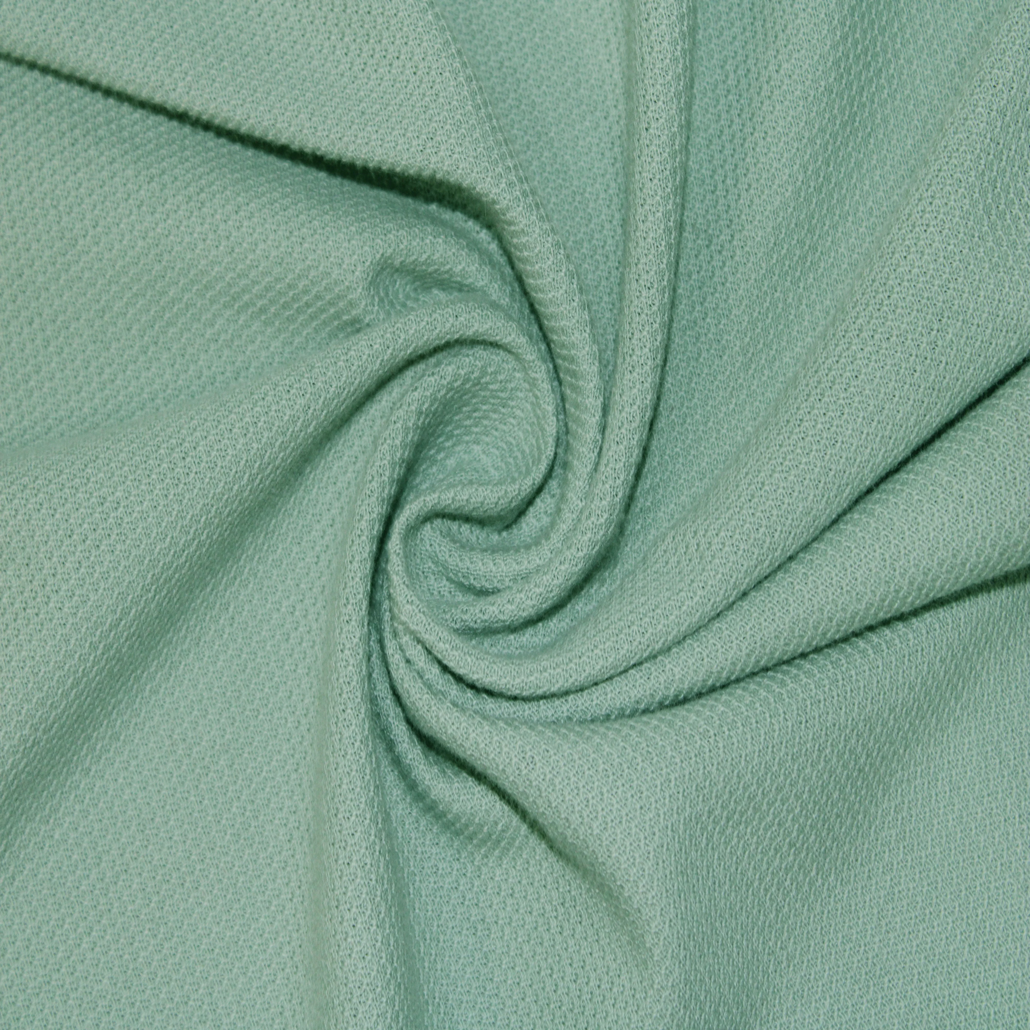 2023 Top High Quality Light Weight Beautiful Green 100 Cotton Soft Breathable Fabric Wholesale Prices for Clothes