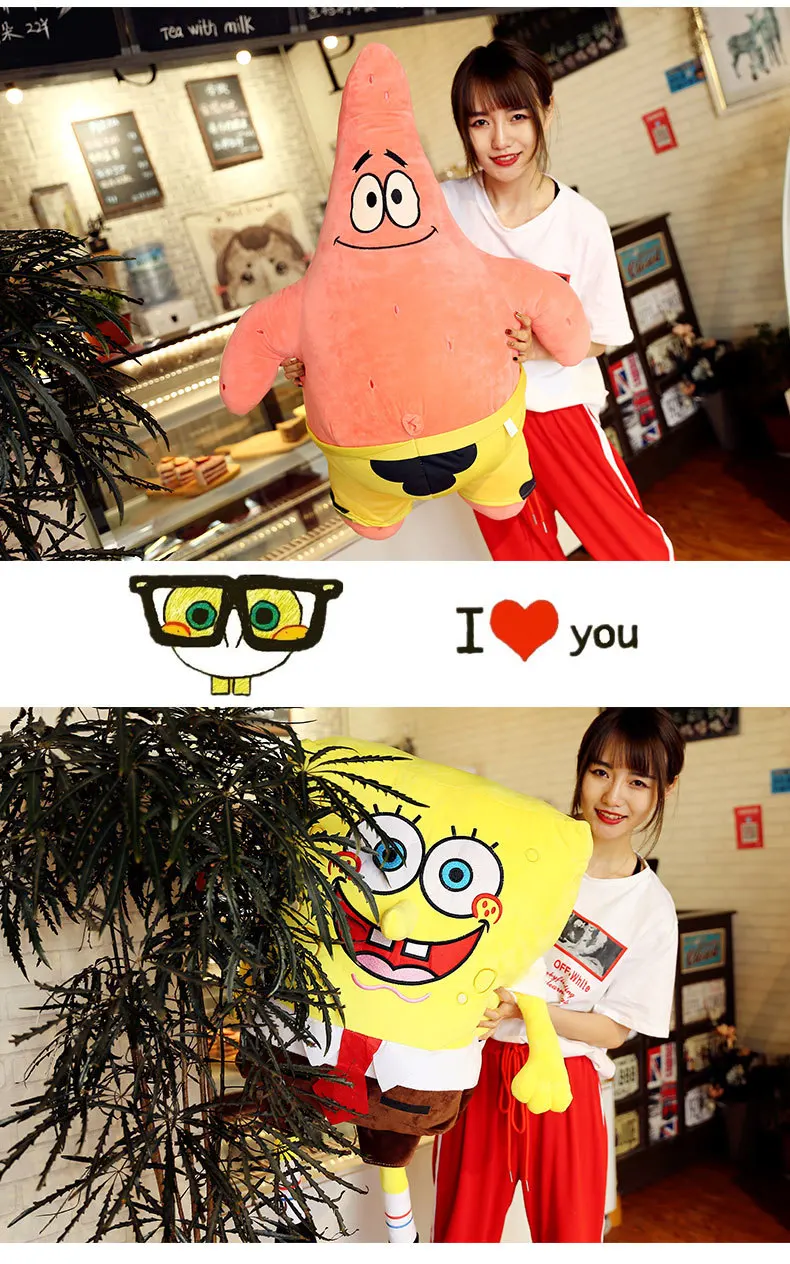 Sponge doll pie star Patrick Eugene H. Krabs Gary plush doll kawaii kids cartoon animation peripheral toys Christmas gift