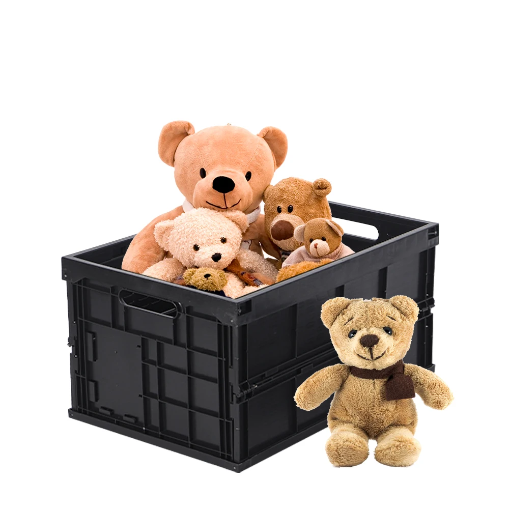 
wholesale colorful pp bedside collapsable new born diaper childrens cute stuffed animals grocery storage foldable basket 