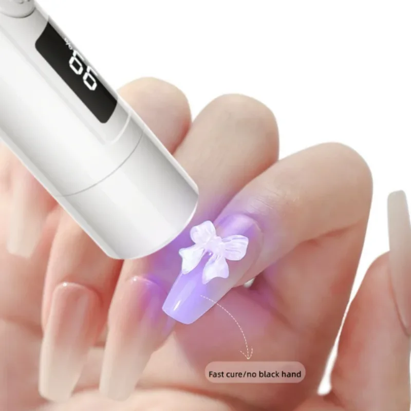 Customized Logo Two-speed Magnetic Holder Hand Light Nail Enhancement Lamp Nail Desk Lamp UV Gel Nail Dryer