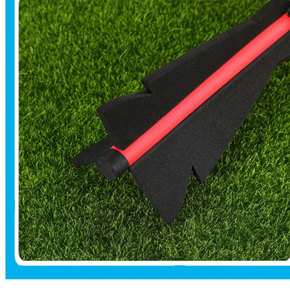 Kids Athletics Target Throw Rocket Aero Howler Foam Vortex Ball with Whistles for Junior Athletics School Sports Equipment