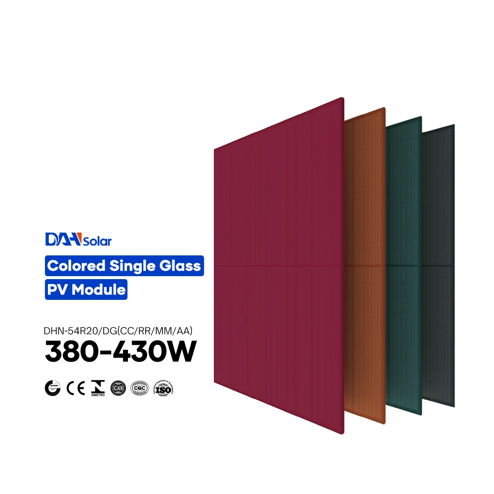 DAH Bipv Solar Panel Production CHINA Factory Supper Colored Glass Panels with factory price