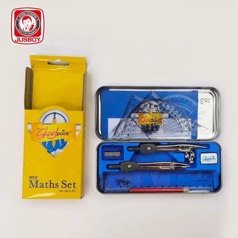 Высшее качество, полный набор математики, школьный геометрический набор skool point, набор школьных канцелярских принадлежностей JUSBOY