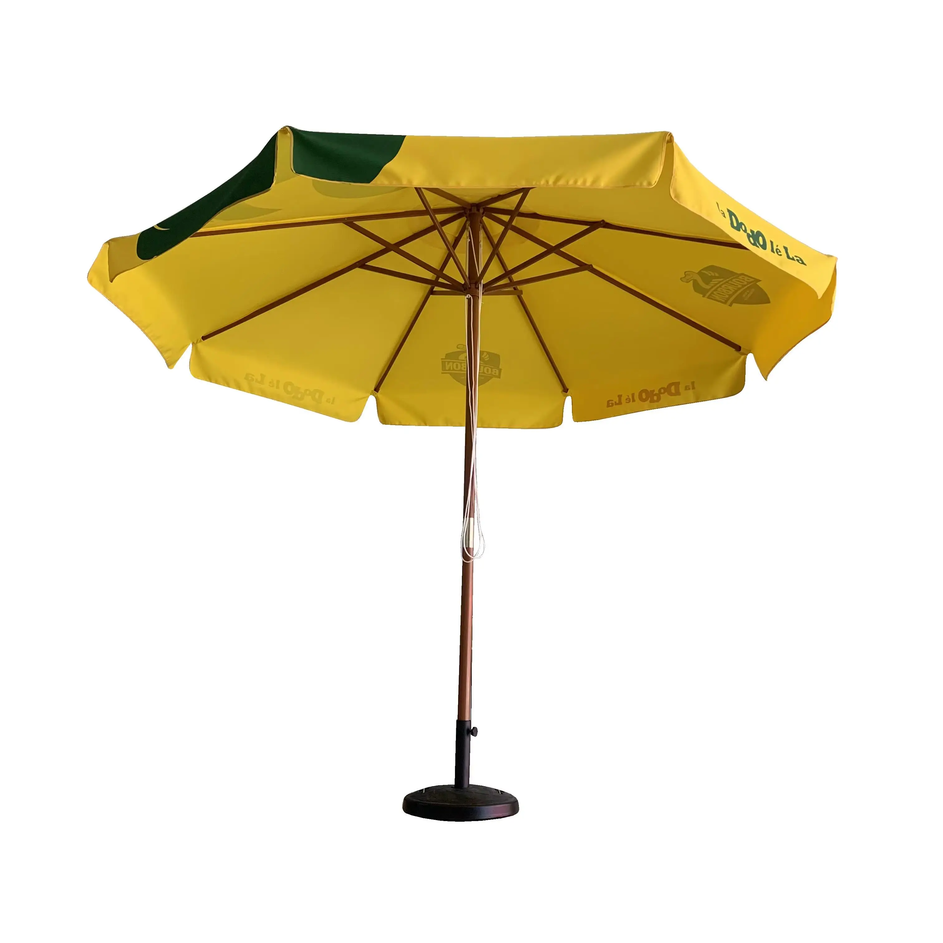 Custom Canopy Commercial Big Size Sun Garden Outdoor Parasols Beach Patio Umbrellas & Bases