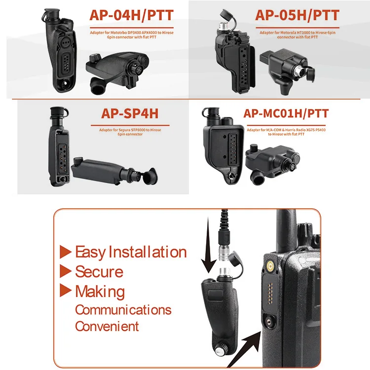Иди и болтай Walkie Talkie 2pin разъем Аудио Динамик адаптер радио разъем адаптера переменного тока для Motorola GP328/HT750 до 2 контактный разъем