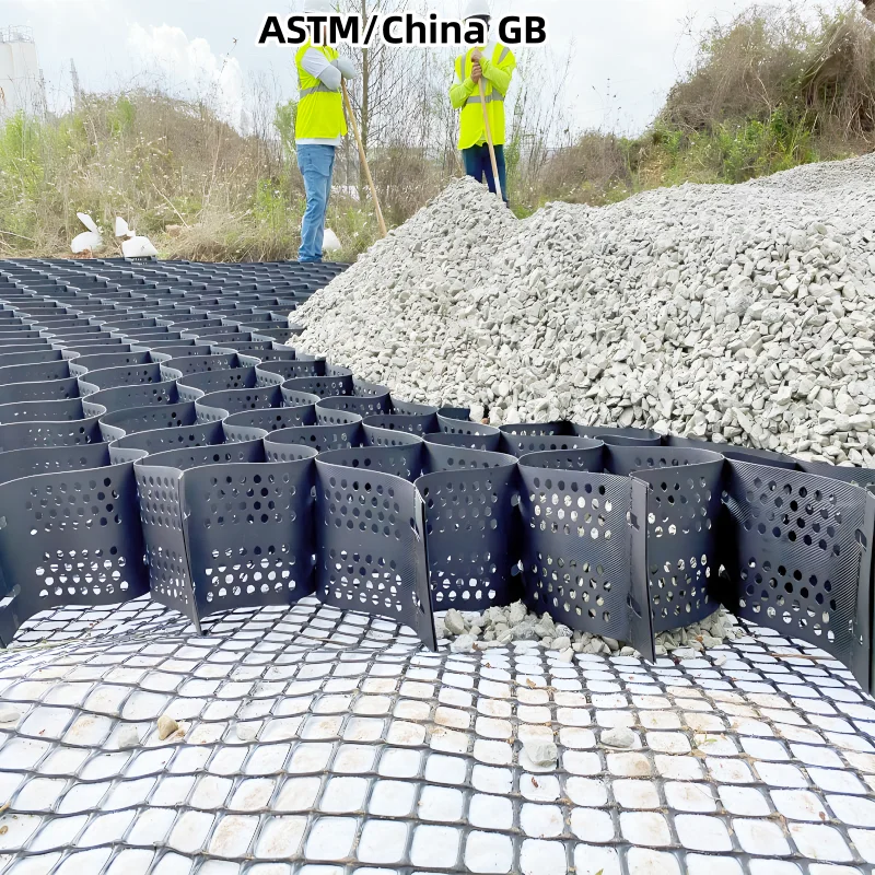 ASTM Smooth Textured HDPE Geocell for Tree Root Protection, Flood Defense, Load Platforms, Retaining Walls