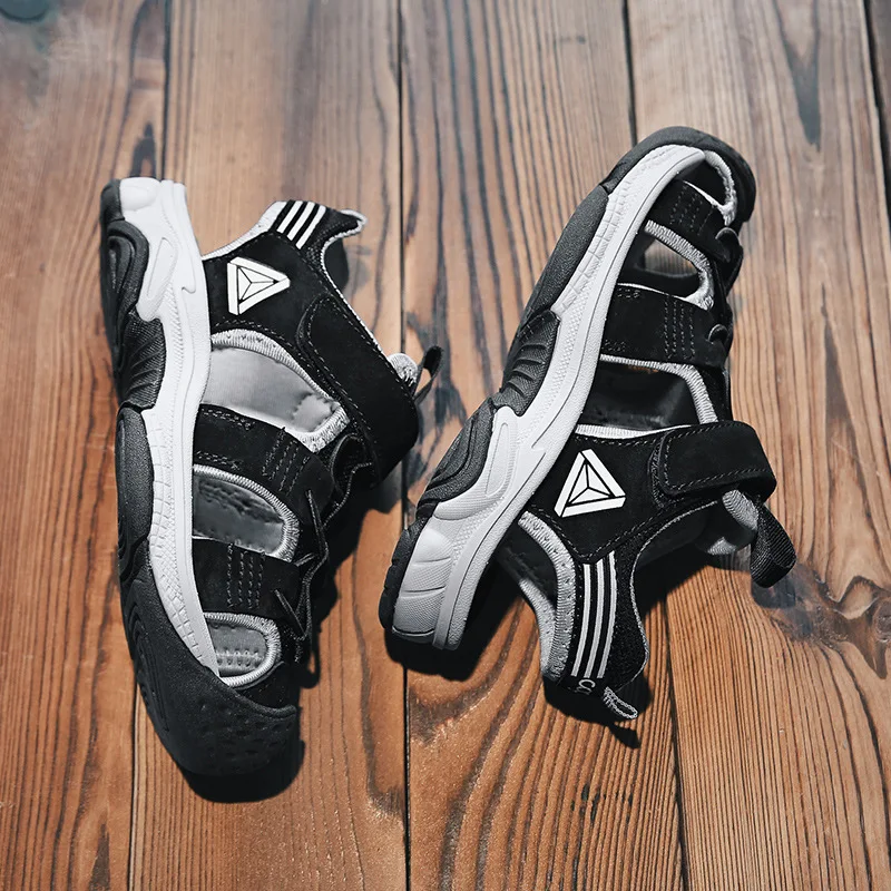 Лидер продаж, Летние Удобные модные сандалии для мальчиков по низкой цене