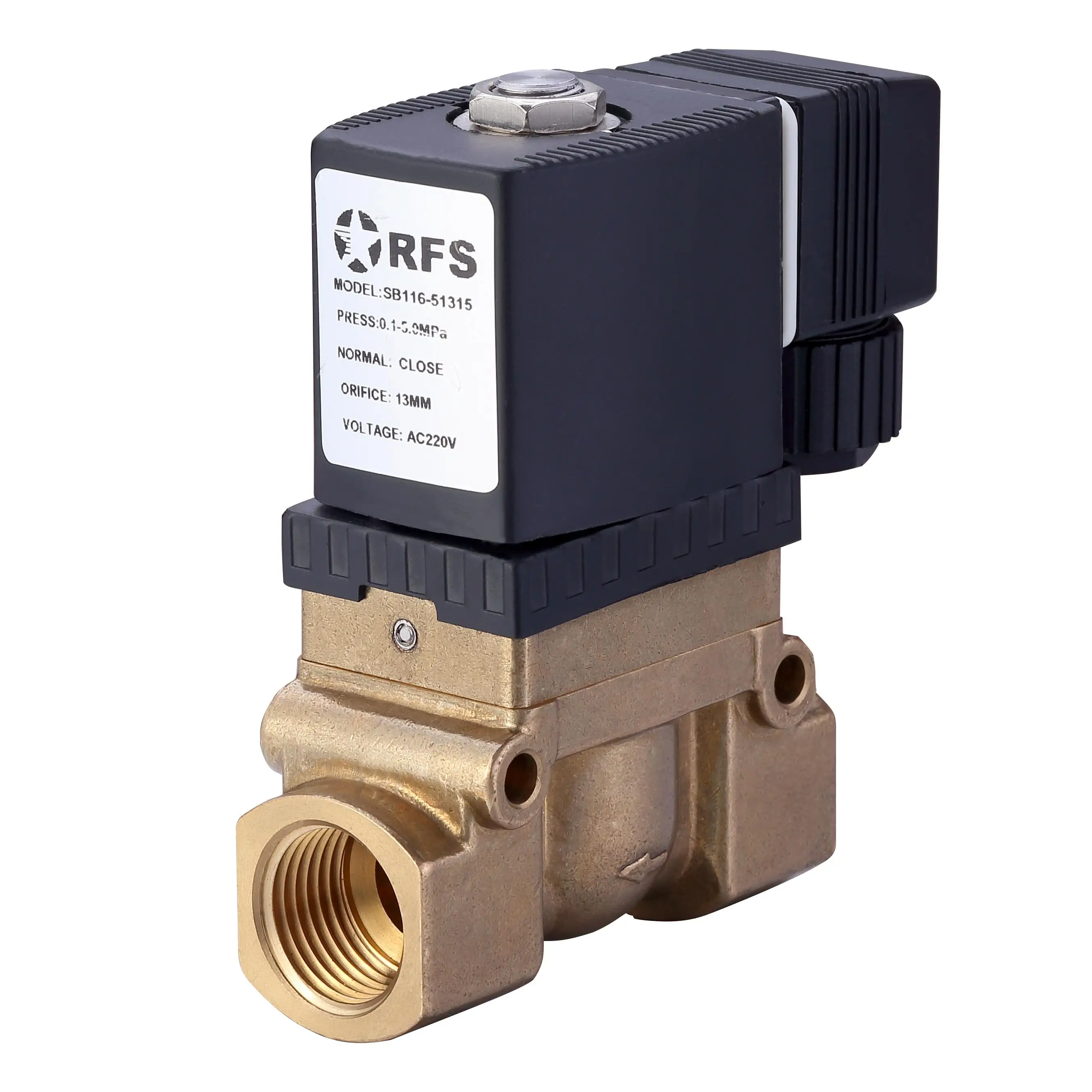 SB116 High Temperature  12V 24V Normally Closed Diaphragm Solenoid Valve Stainless Steel 220V AC Solenoid Valve