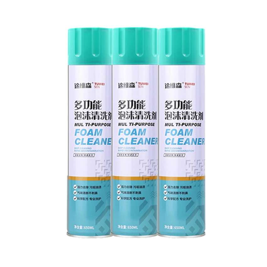 Foam cleaning agent universal interior decontamination ceiling car wash automotive supplies multi-functional foam cleaner