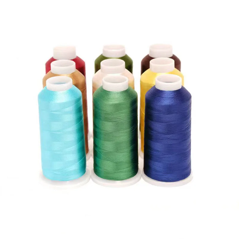 Factory supply less MOQ 120d/ 2 embroidery thread for machine
