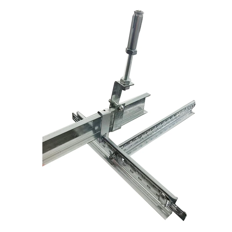 High Quality Galvanized Suspended Metal Ceiling  T Grid Hot Dipped Galvanized Steel Black Line T Bar