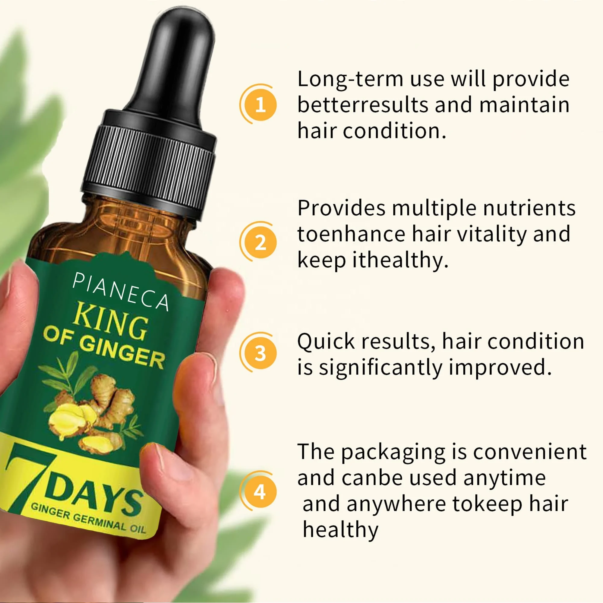OEM/ODM 100% Pure Natural Ginger Oil Organic Ginger Extract Moisturizing Hair Care Loss Ginger Essential Oil