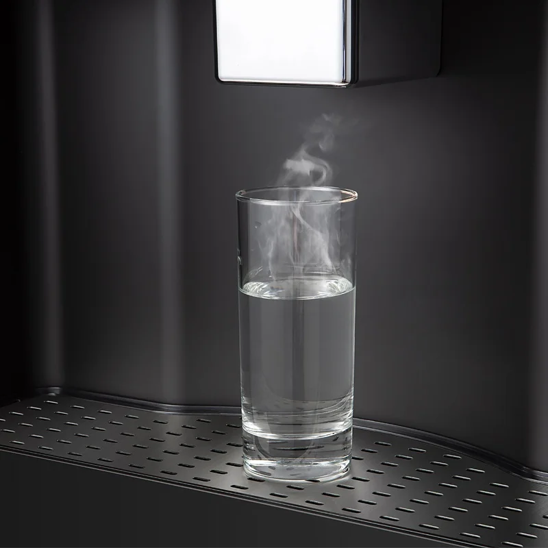 Compressor refrigeration instant cooling/instant heating LED touch screen embedded high flow cold and hot water dispenser