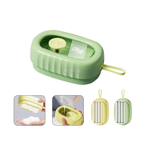 Custom Logo Soft Glue Foaming Roller Laundry Detergent Clothing Underwear Cleaning Brush Press Liquid Multifunctional Brush