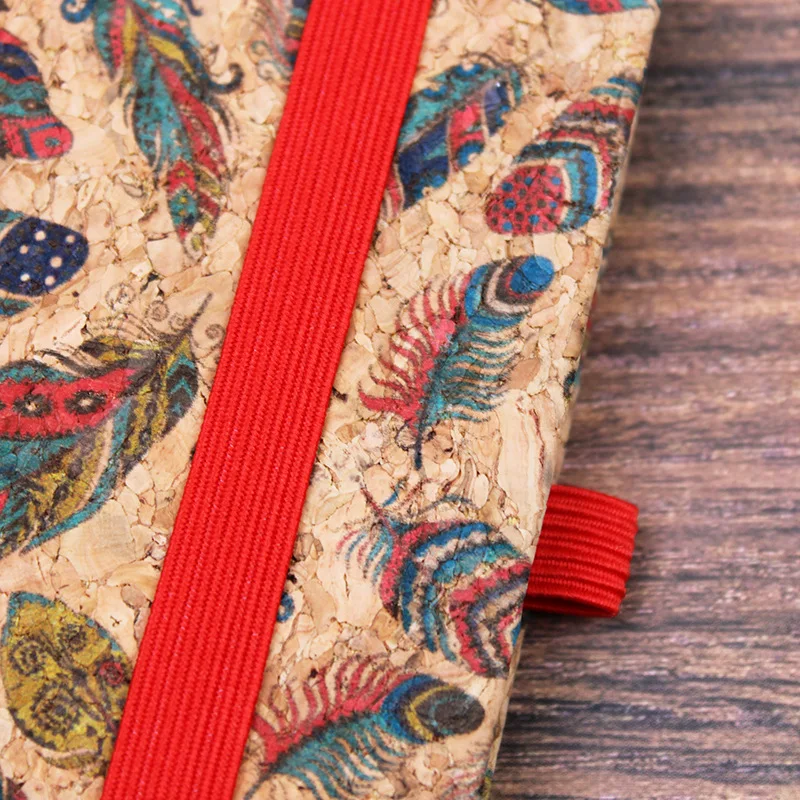 A5 Cork Creative PU Splicing Notebook Wholesale Business Office Notebook Set Can Be Defined Logo Notebook