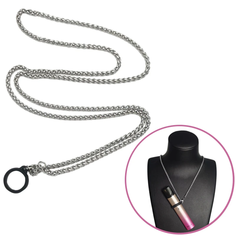 
Portable silicone hanging ring vape pod anti-skid ring lanyard for flat relx pod electronic cigarette 