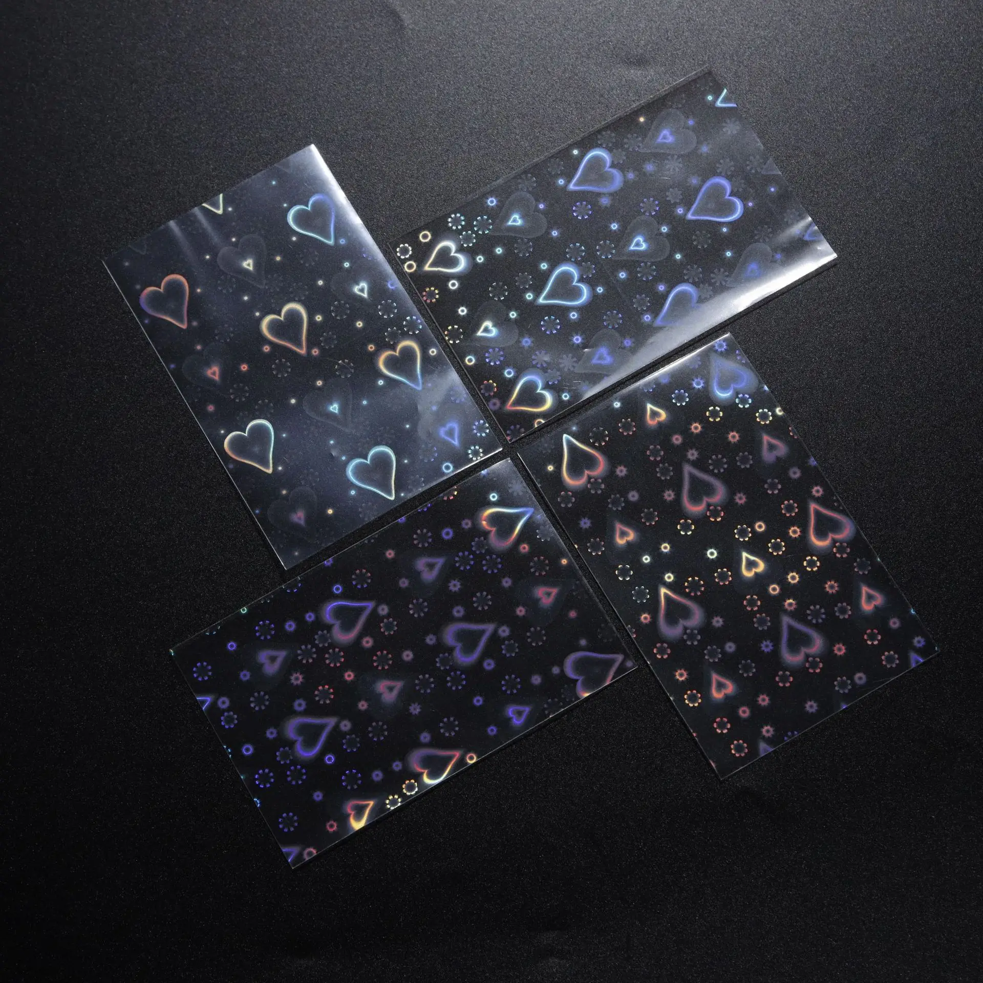 Non-holographic Colored Photocard Sleeves PVC and Acid Free Coloured Photocard Sleeves Kpop Penny Sleeves Card protection