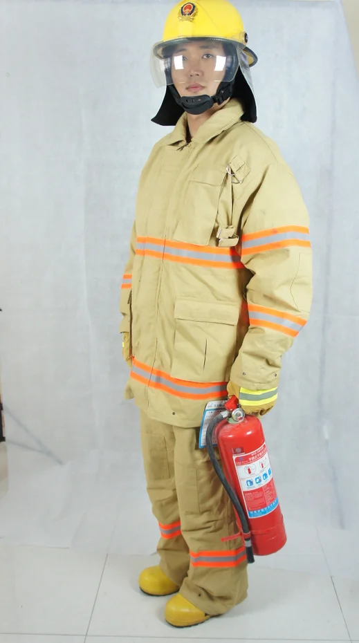 
EN CE ISO customized Color and S-XXL Size professional aramid fireman suit 