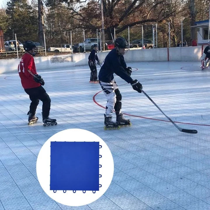 The best-selling indoor and outdoor spliceable floor roller skating place for hockey can be used