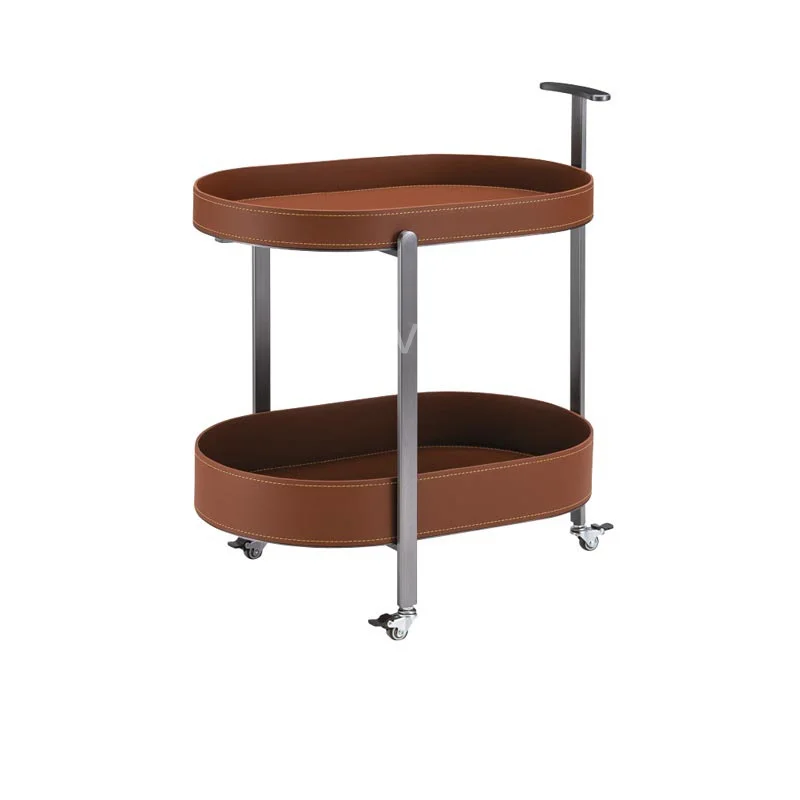 New Style Indoor Coffee Table Leather aluminium metal tv stand side tea table sofa side tea Coffee Table For Living Room