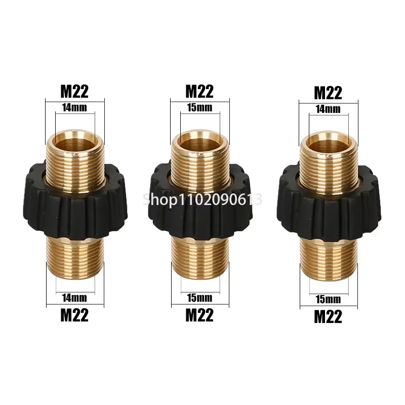 1pc Metal Adapter Foam Nozzle for Pressure Washer Snow Foam Lance Joint M22 14MM M22 15MM M22 15 14mm Car Cleaning Tool
