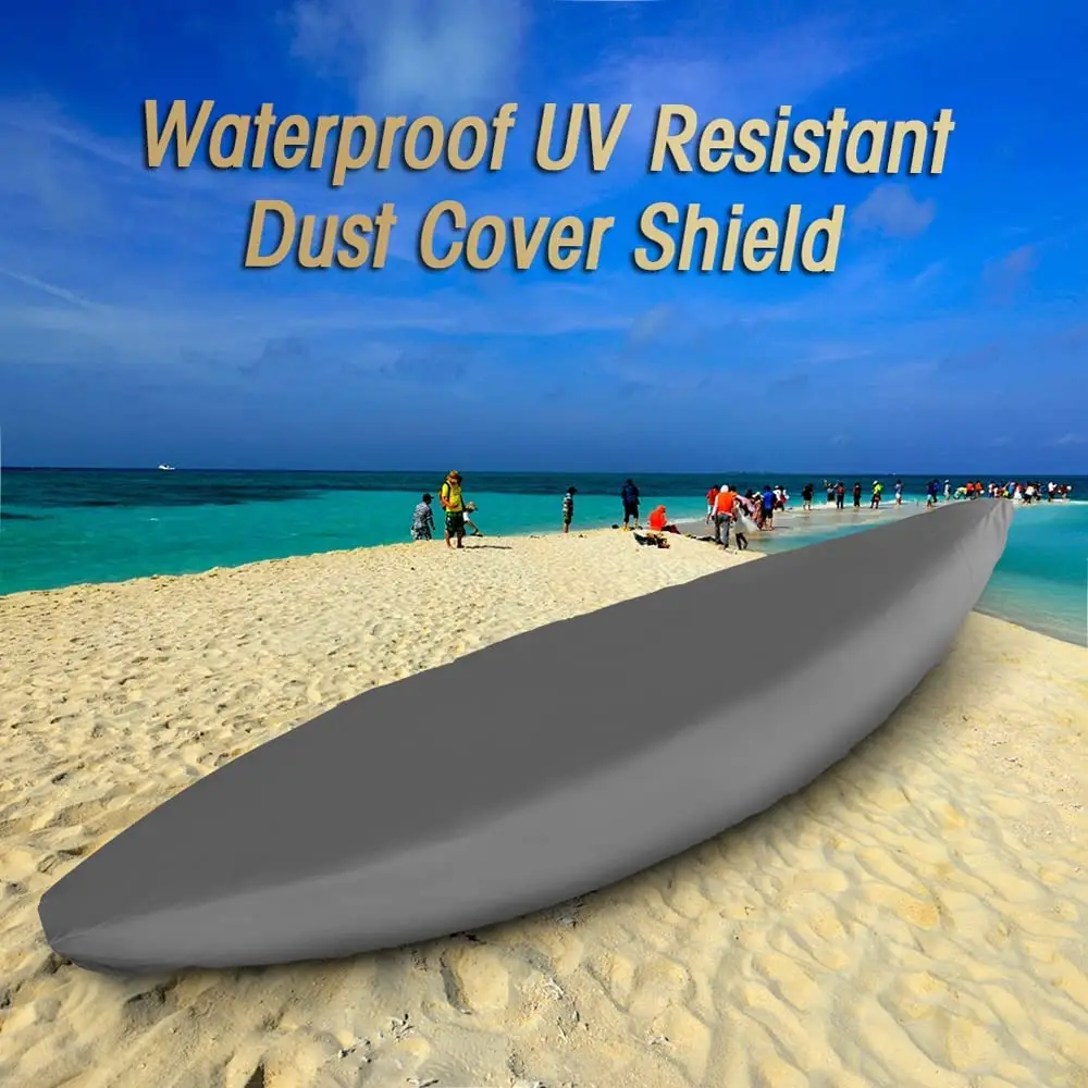 Heavy duty dust cover waterproof UV protection Kayak outdoor storage black outdoor Kayak cover