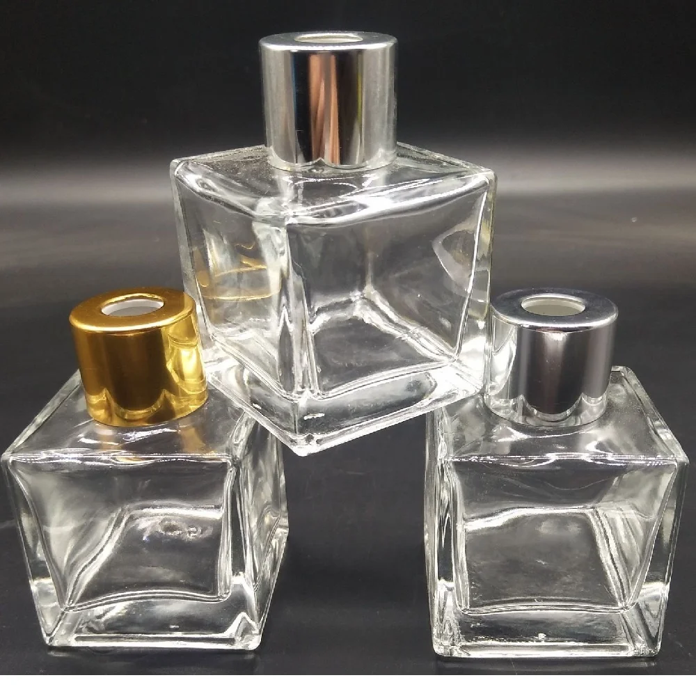 25ml Square Car Use Home Use Diffuser Glass Bottle Fragrance Glass Bottle Diffuser Glass Jar