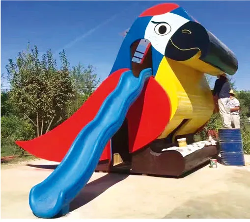 New fashion design Panda model scheme pattern non-standard customised outdoor play equipment