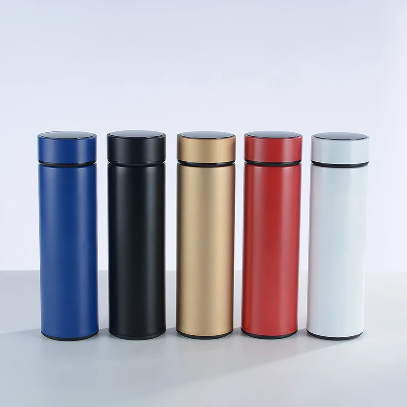 
Smart Vacuum Flask Stainless Steel Double Wall Vacuum Water Bottle Thermos cup with LED Screen tempreture Display 