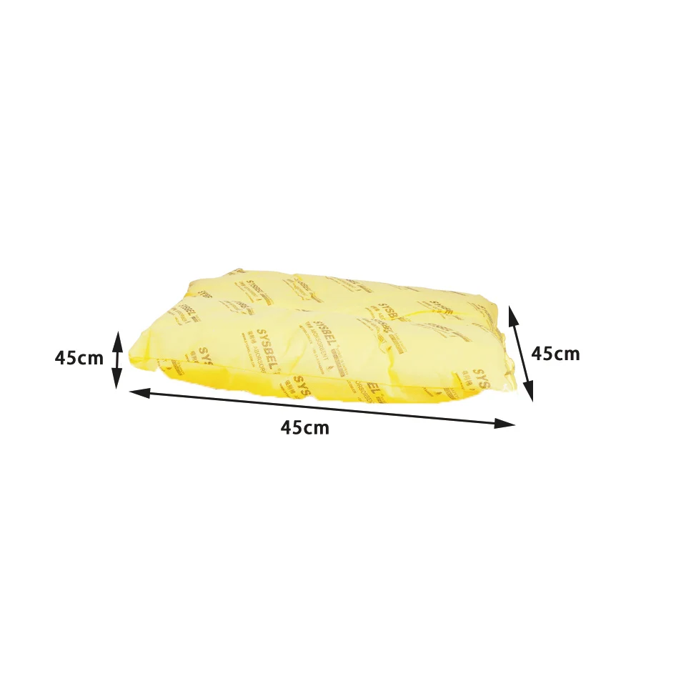 SYSBEL Professional Supply Yellow Chemical Absorbent Pillow Spill Containment Control Kits