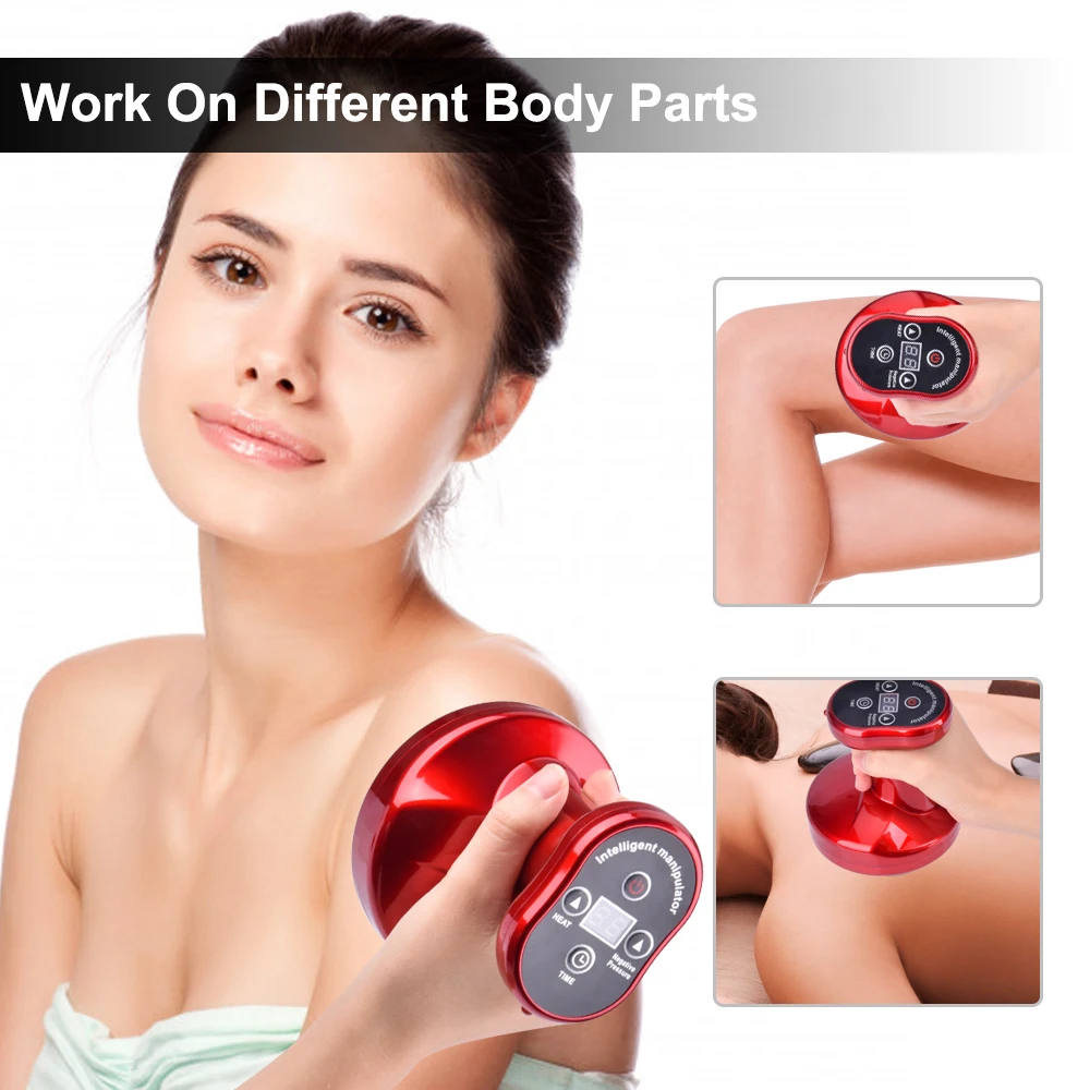 
Electric Cupping Stimulate Acupoint Body Slimming Massager Guasha Scraping Detoxification Therapy Vacuum Suction Massager 