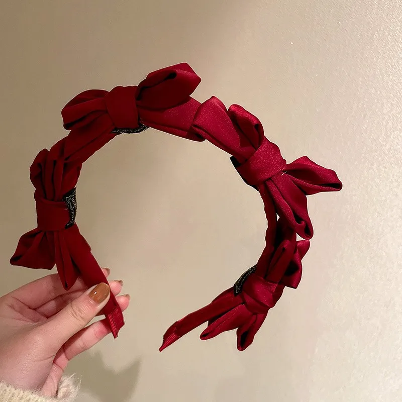 yha50230  chinese new year gift lunar new year gift bow headband kids hair band