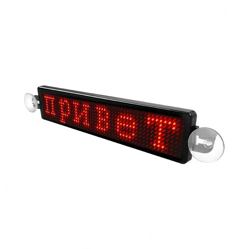 Scrolling Messages LED Car Sign Board Wireless Programmable Mini Smart Design LED Car Display For Car Rear Window Light