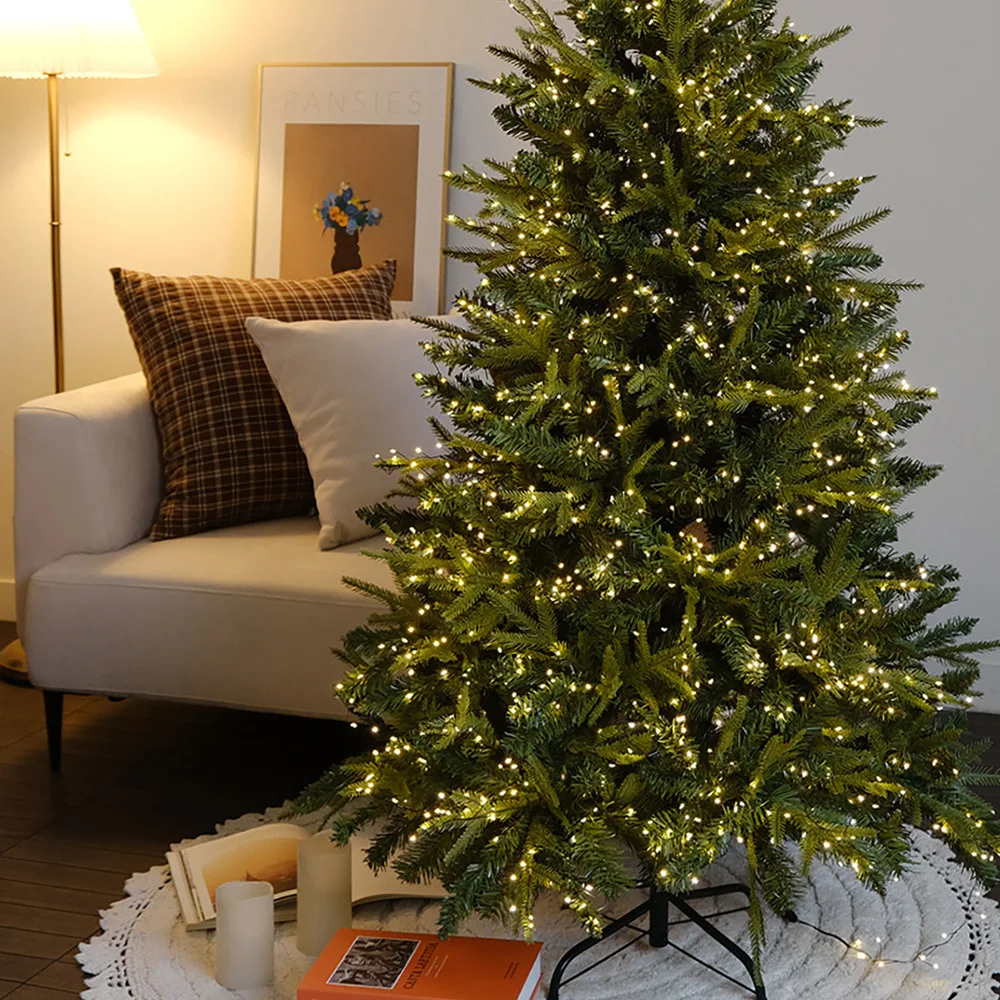 New high-quality Christmas tree encrypted PE+PVC material Christmas decoration lit Christmas tree