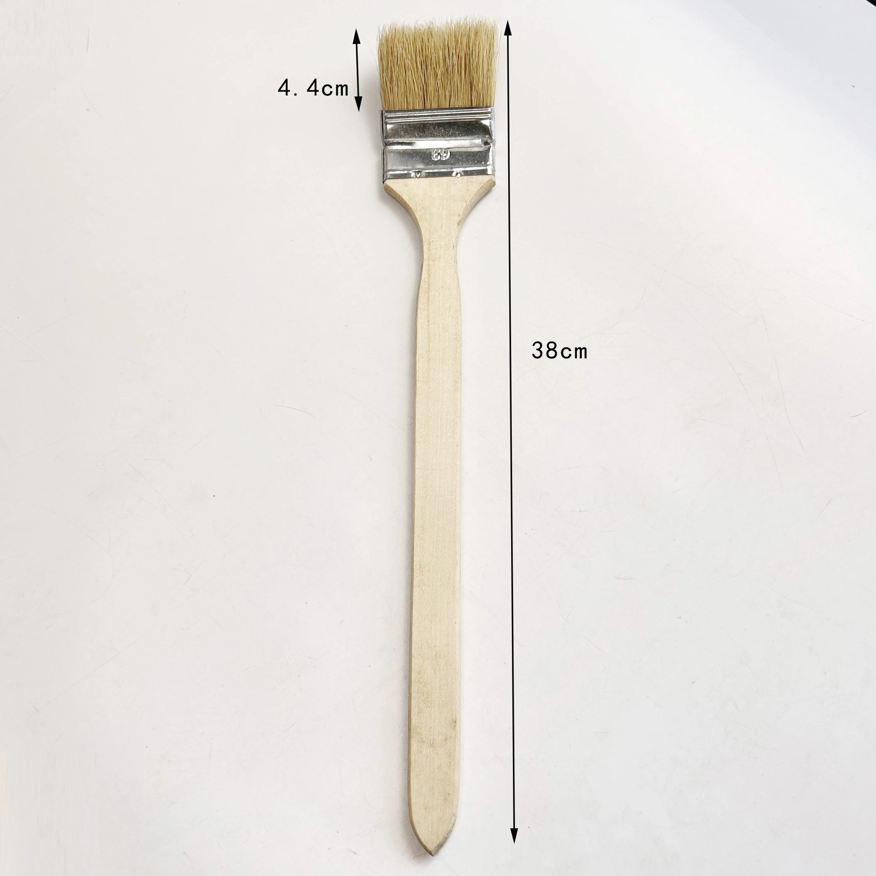 Long Wood Handle Painting Brushes for Wall Treatment Bent Radiator Paint Brush Natural Bristle Elbow Radiator Paint Brush