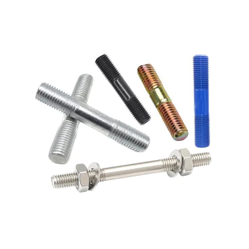 M20 M8 M5 M24, M30 M36 SS304 SS 304 316 Carbon Steel stainless steel zinc plated Double End Stud Threaded Stud Bolts/