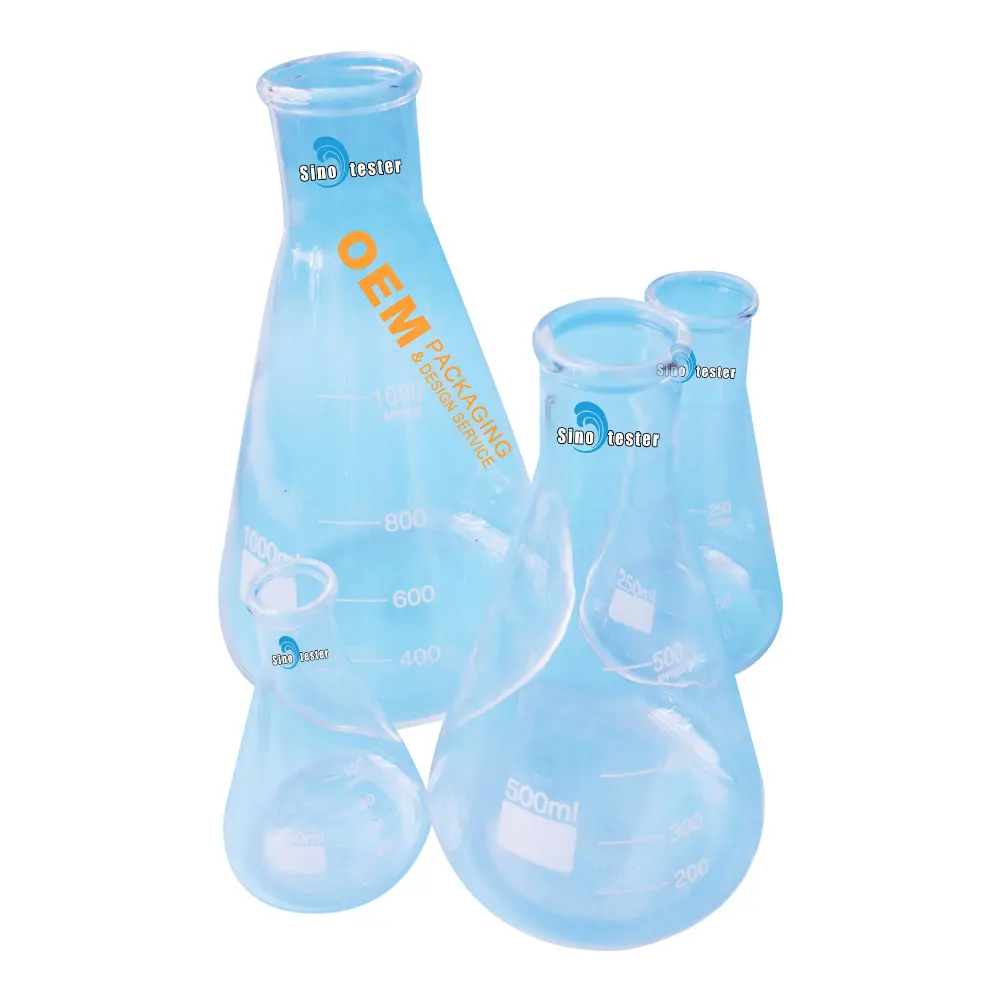 Многоразовая бутылка для воды с широким горлышком, стакан, коническая колба, 50 мл