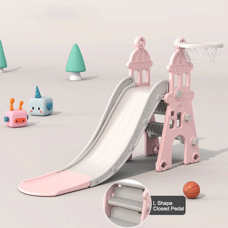 Slide Kids Plastic Indoor Home Play Yard Small House Playsets for Kids