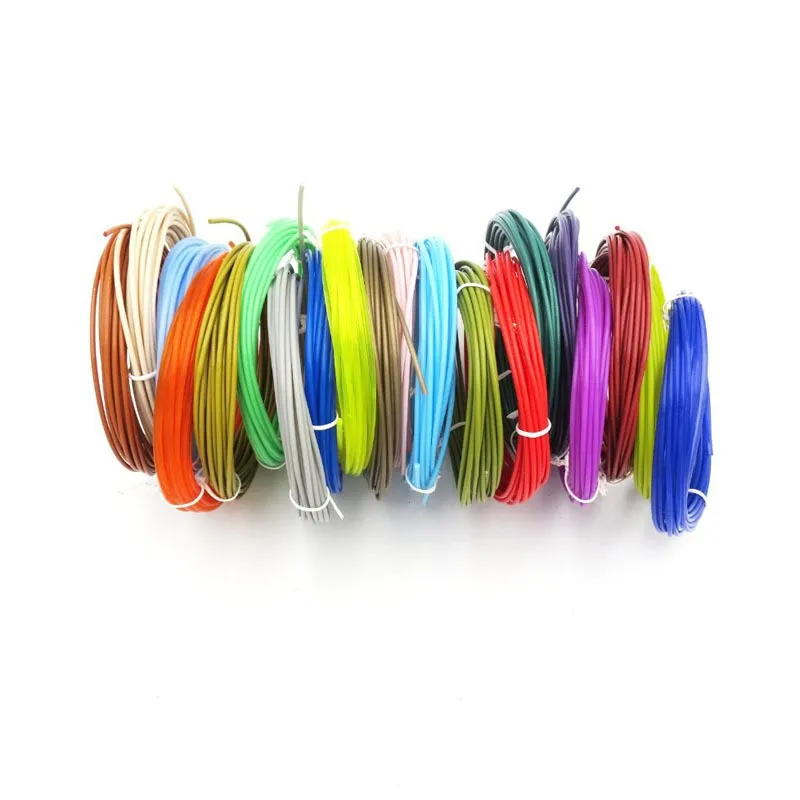 3D Printing Pen 1.75mm PLA Filament Refills 20 Colors 5 Meters Ribbon Filaments Painting Toys for Children 3D Pen