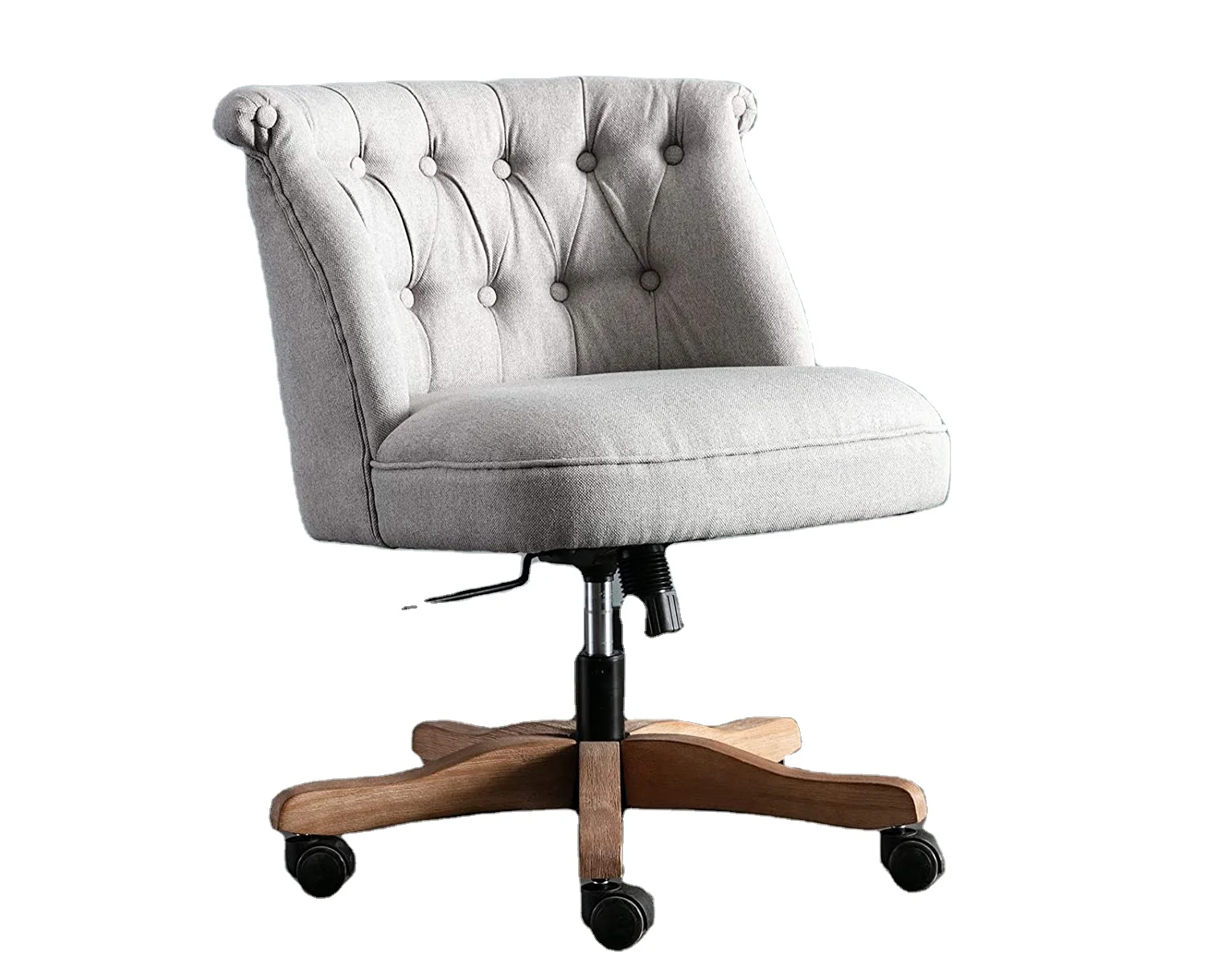 Amazon hot selling Swivel Height Adjustable Tufted Buttons Upholstery Home Office Chair