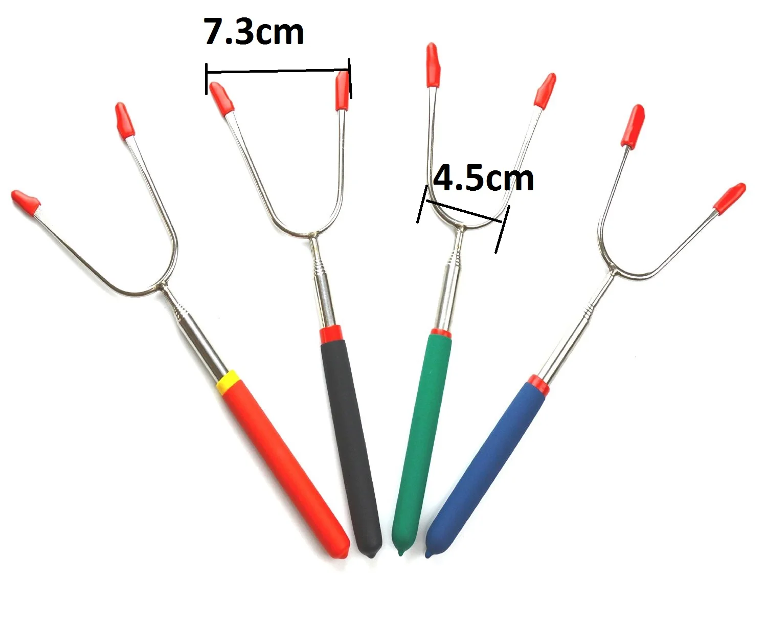 Outdoors Camping Grill Bbq Fork Extendable Grill Bbq Stainless Steel Barbecue Fork