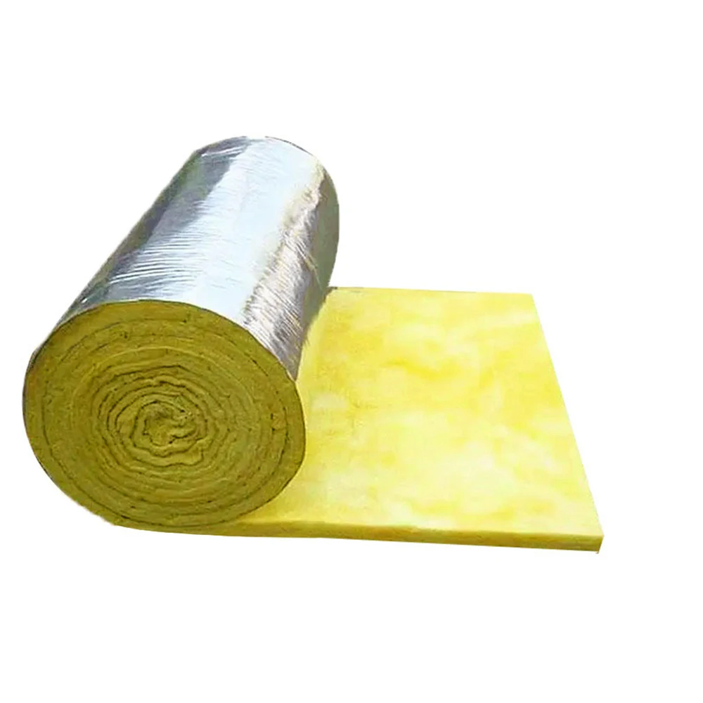 Glass Wool Sound Absorption Coefficient Fiberglass Wool Heat Insulation Glass Wool 50mm 75mm  With Veneer