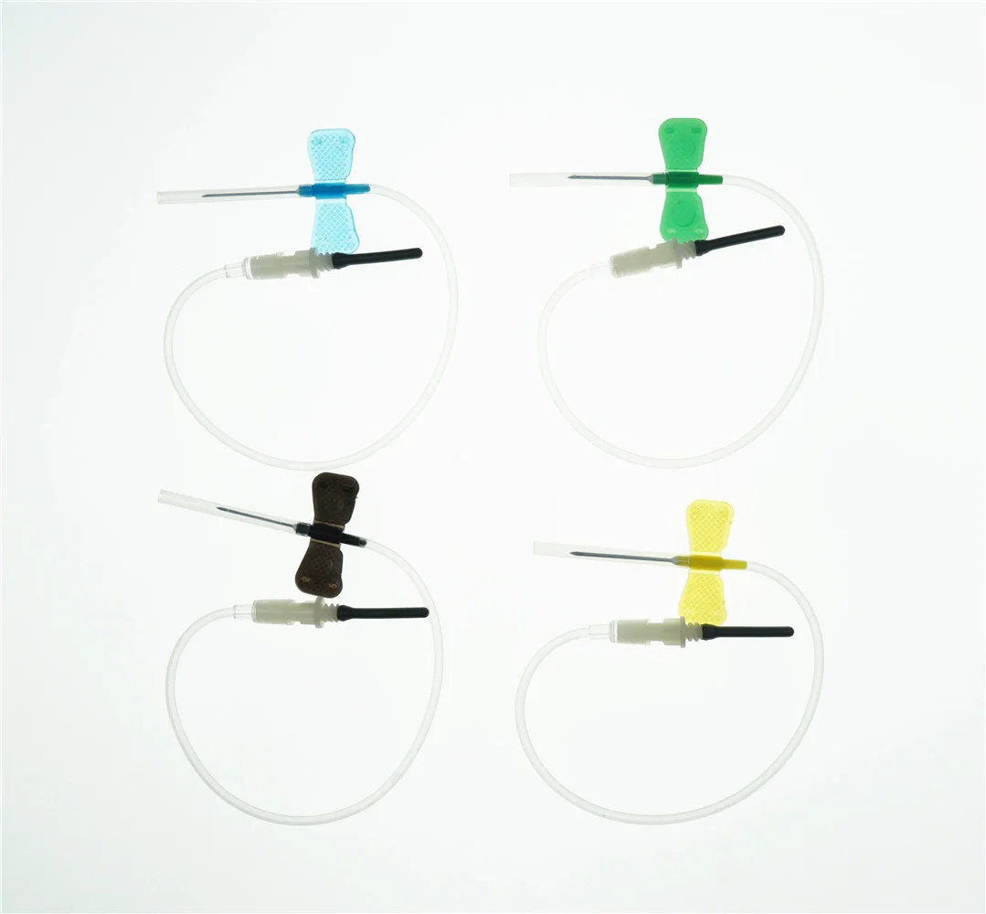safety blood collection needle 21G 22G 23G Double wing needle for blood collection